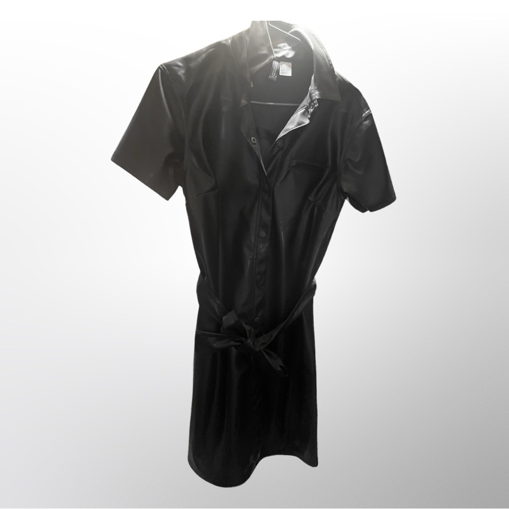 Faux leather Zara dress